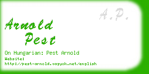 arnold pest business card
